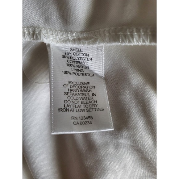 💕ladies cream design lab by lord & taylor sun dress size M - Picture 6 of 7